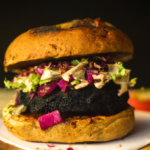 Hamburguesa vegana de judías negras