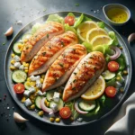 Receta de ensalada blanca con pollo al horno