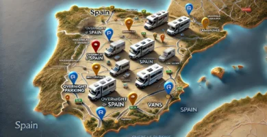 Áreas de pernocta para furgonetas camper en España