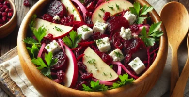 Receta de ensalada de betabel y manzana