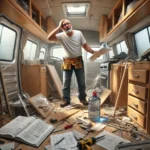 Instalación deposito de agua en furgoneta camper