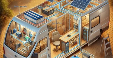 Sistema eléctrico para furgoneta camper