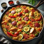 Arroz cocinado al horno
