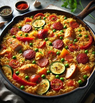 Arroz cocinado al horno