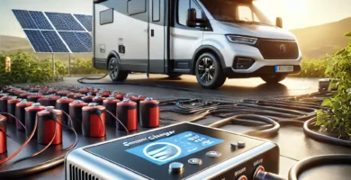 Cargador inteligente de batería auxiliar para furgoneta camper 12V