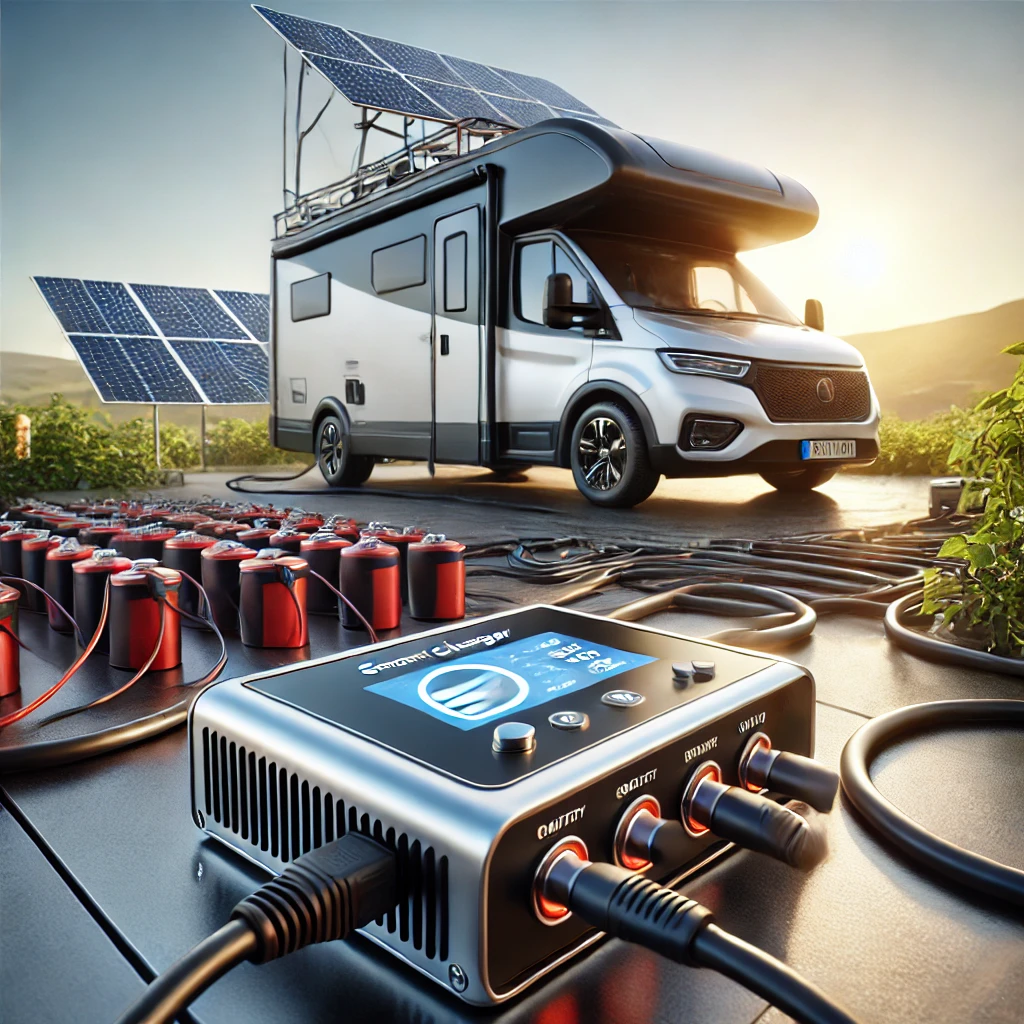 Cargador inteligente de batería auxiliar para furgoneta camper 12V