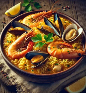 Arroz caldoso con marisco