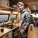 Cocinar en furgoneta camper