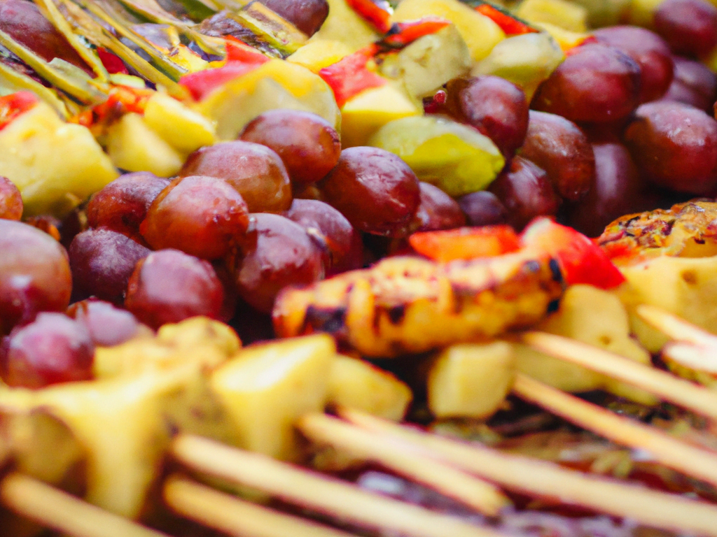 Brochetas de Fruta a la Parrilla