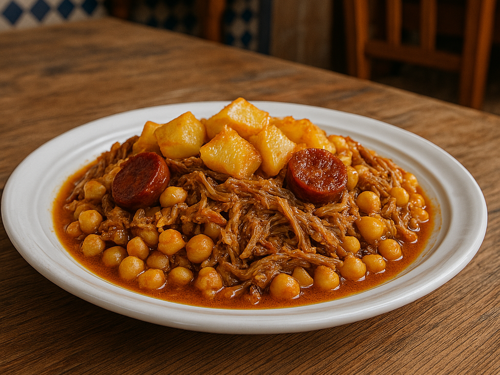 Plato típico canario (ropa vieja)