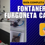 Imagen destacada del artículo sobre fontanería en una furgoneta camper mostrando el antes y después de la instalación y acabado final